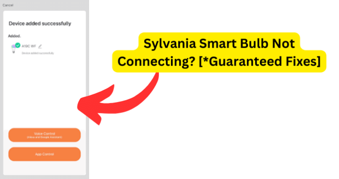Sylvania Smart Bulb Not Connecting?