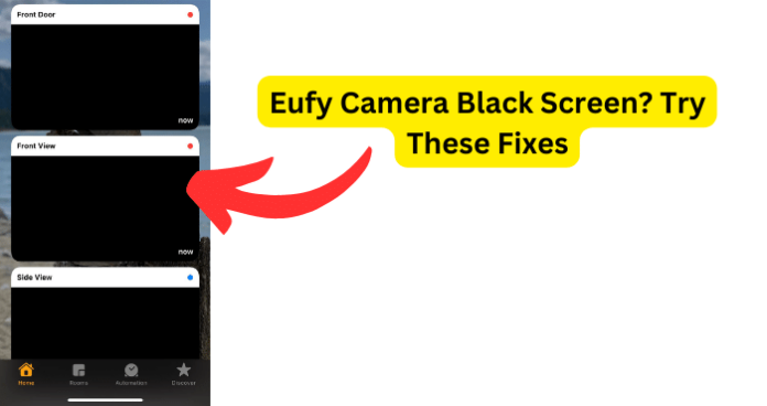 Eufy playback screen Black