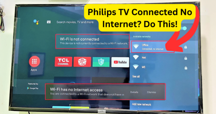Philips TV Connected No Internet
