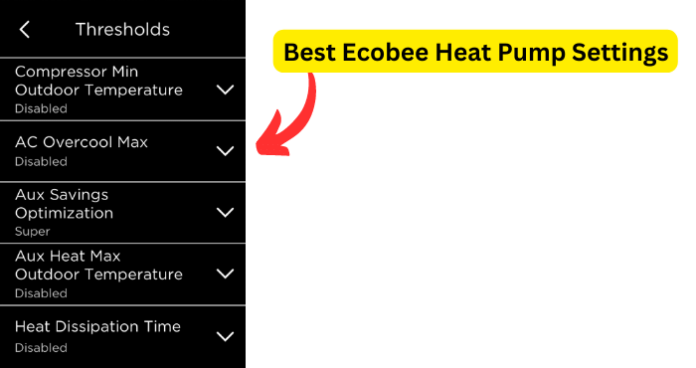 Best Ecobee Heat Pump Settings